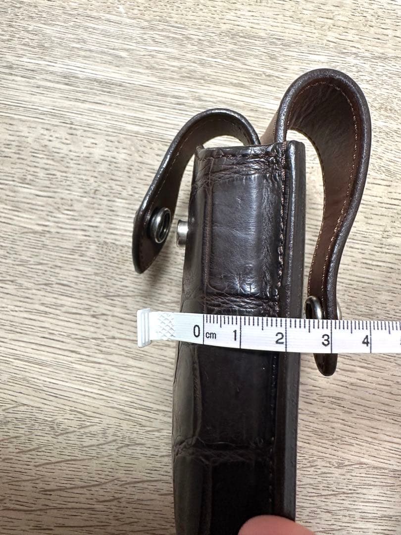 FUNNY ファニー モバイルケース クロコダイル　ブラウン　本革