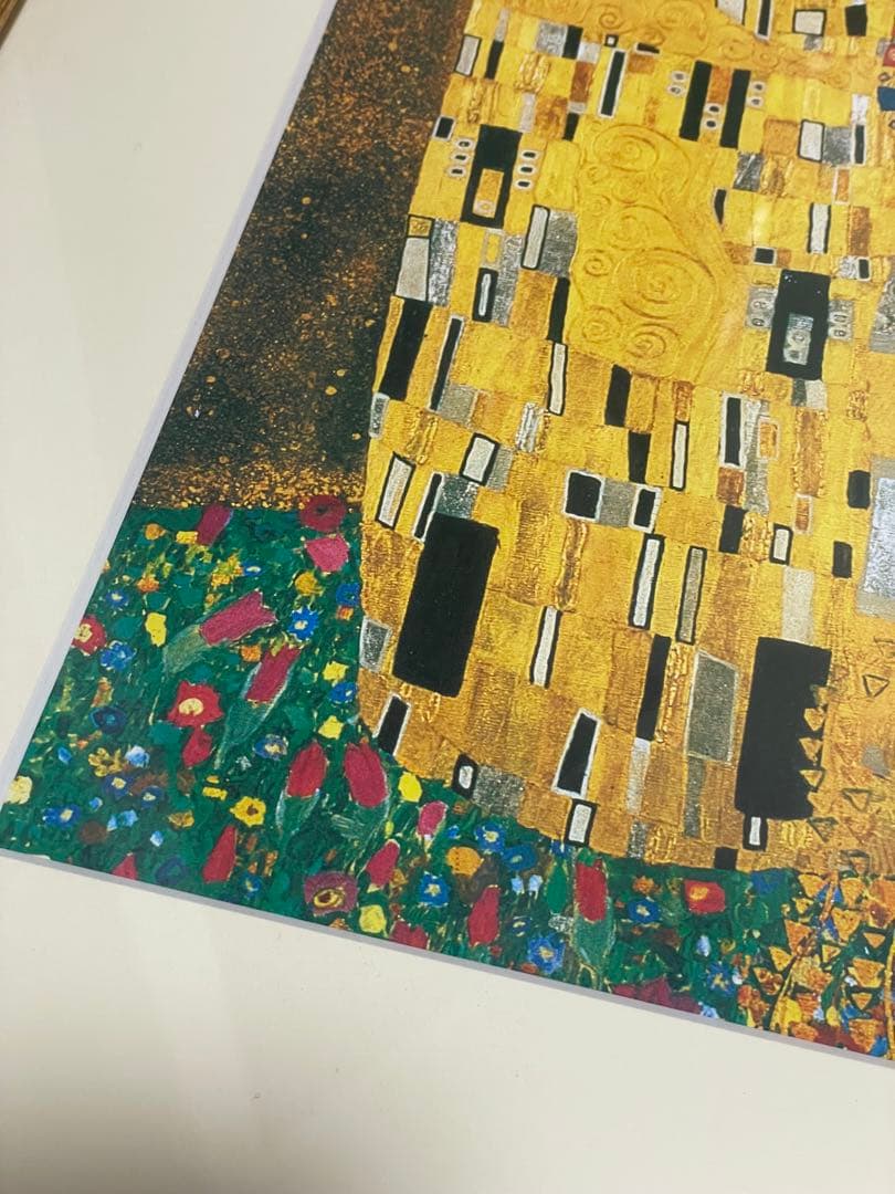 グスタフ・クリムト 接吻 フレーム付き