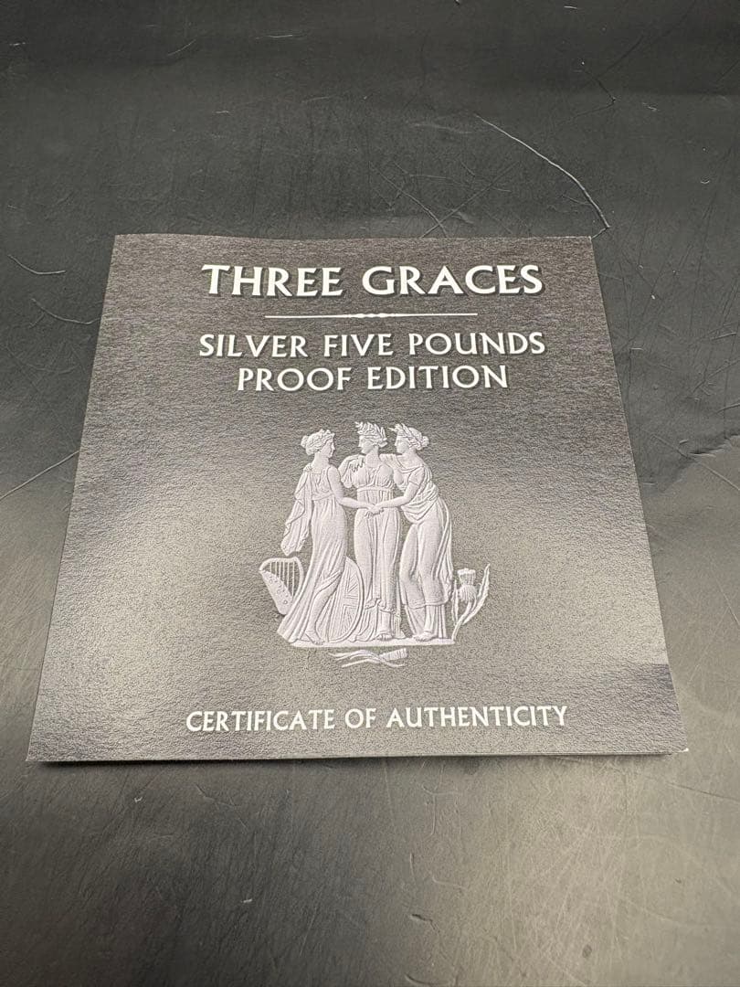 2020 スリーグレイセス 5ポンドプルーフ銀貨 オルダニー