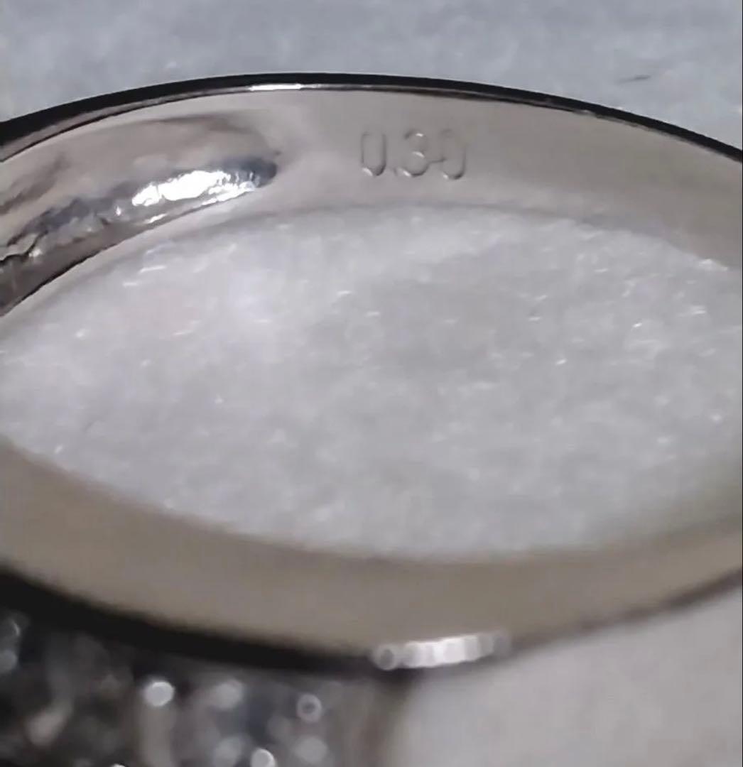 Pt900 プラチナ リング　ダイヤモンド0.3ct 12号　3.2g