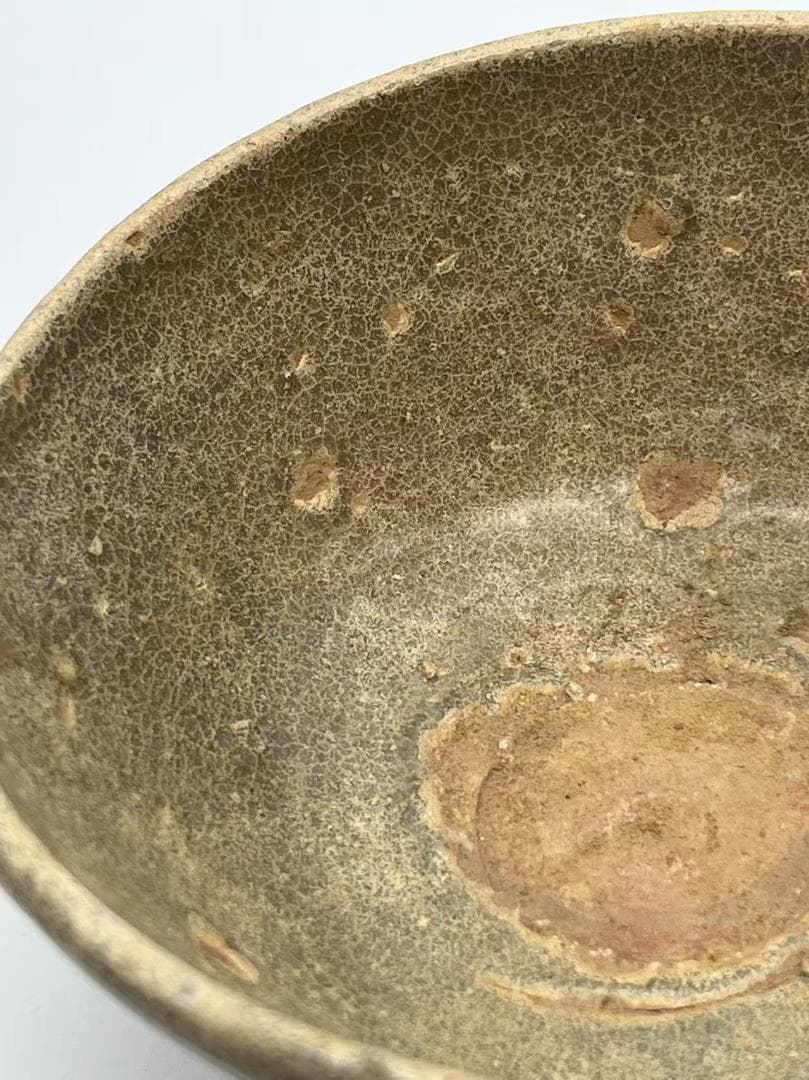 南北朝時代 青釉 越窯茶碗 刑窯茶盞 希少珍貴 茶道具　茶杯 盃 (A-90)