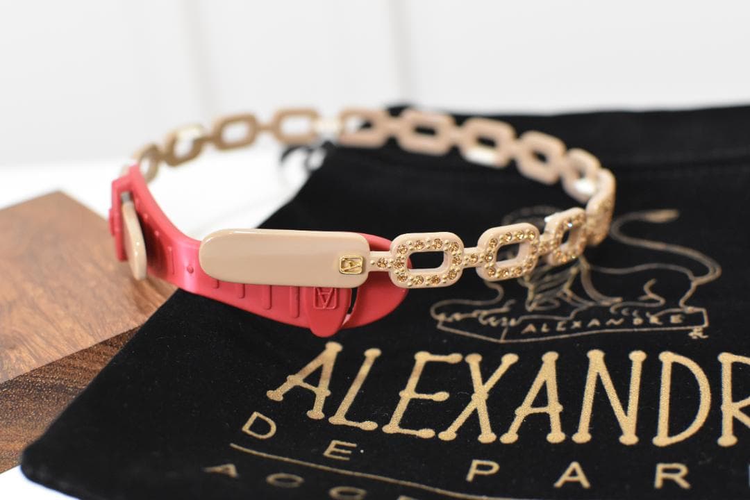 ▢■ALEXANDRE DE PARIS■▢ アレクサンド　カチューシャ　スワロ