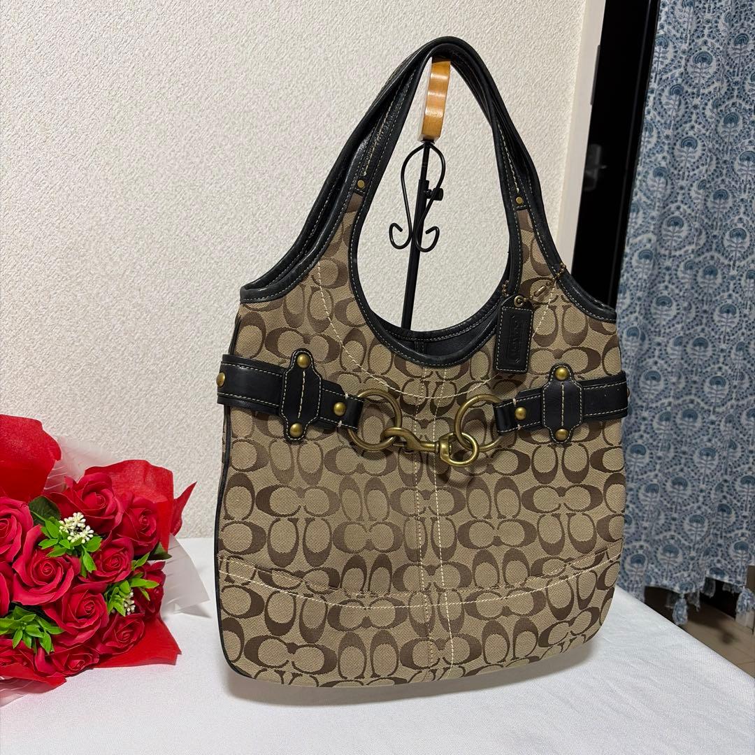 バッグ coach rare bithorse hand bag