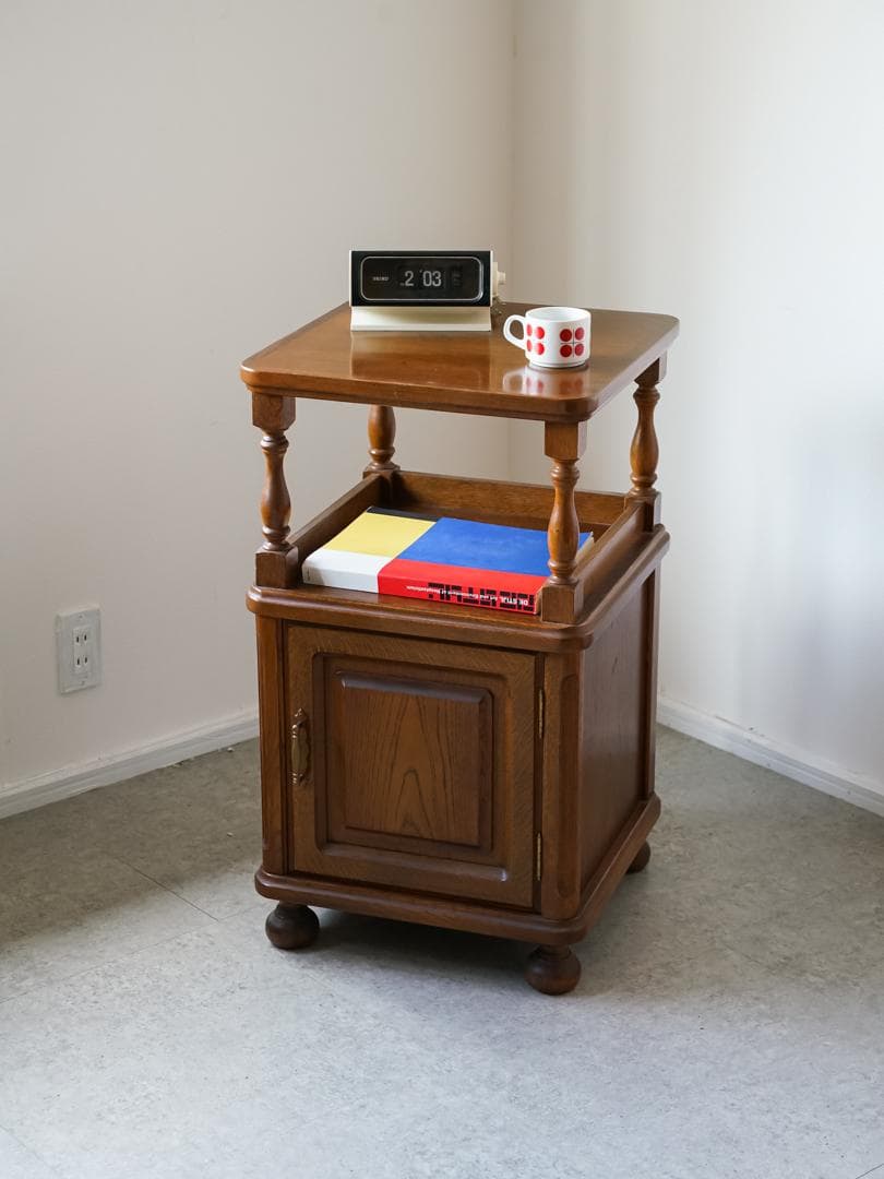 70-80's \"日家工芸\" コンソール キャビネット デスク レトロモダン