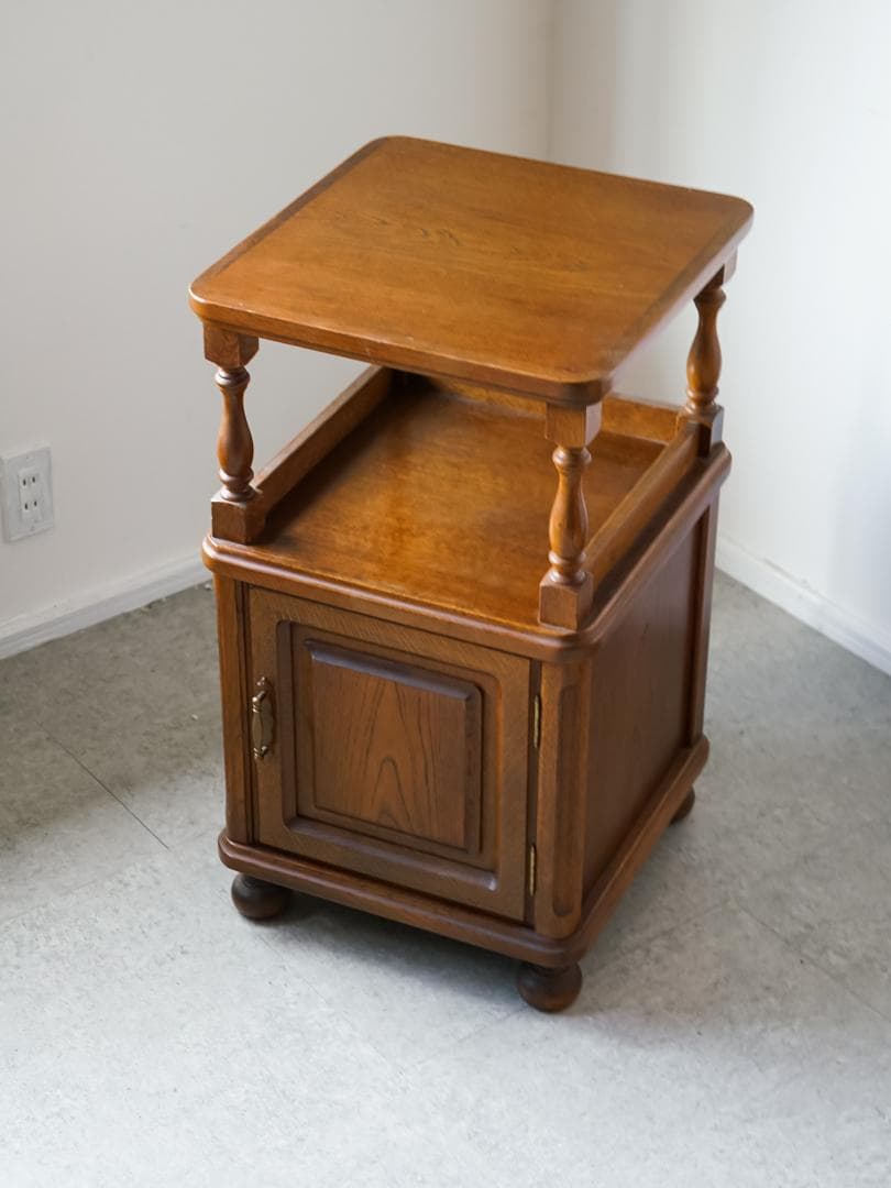 70-80's \"日家工芸\" コンソール キャビネット デスク レトロモダン