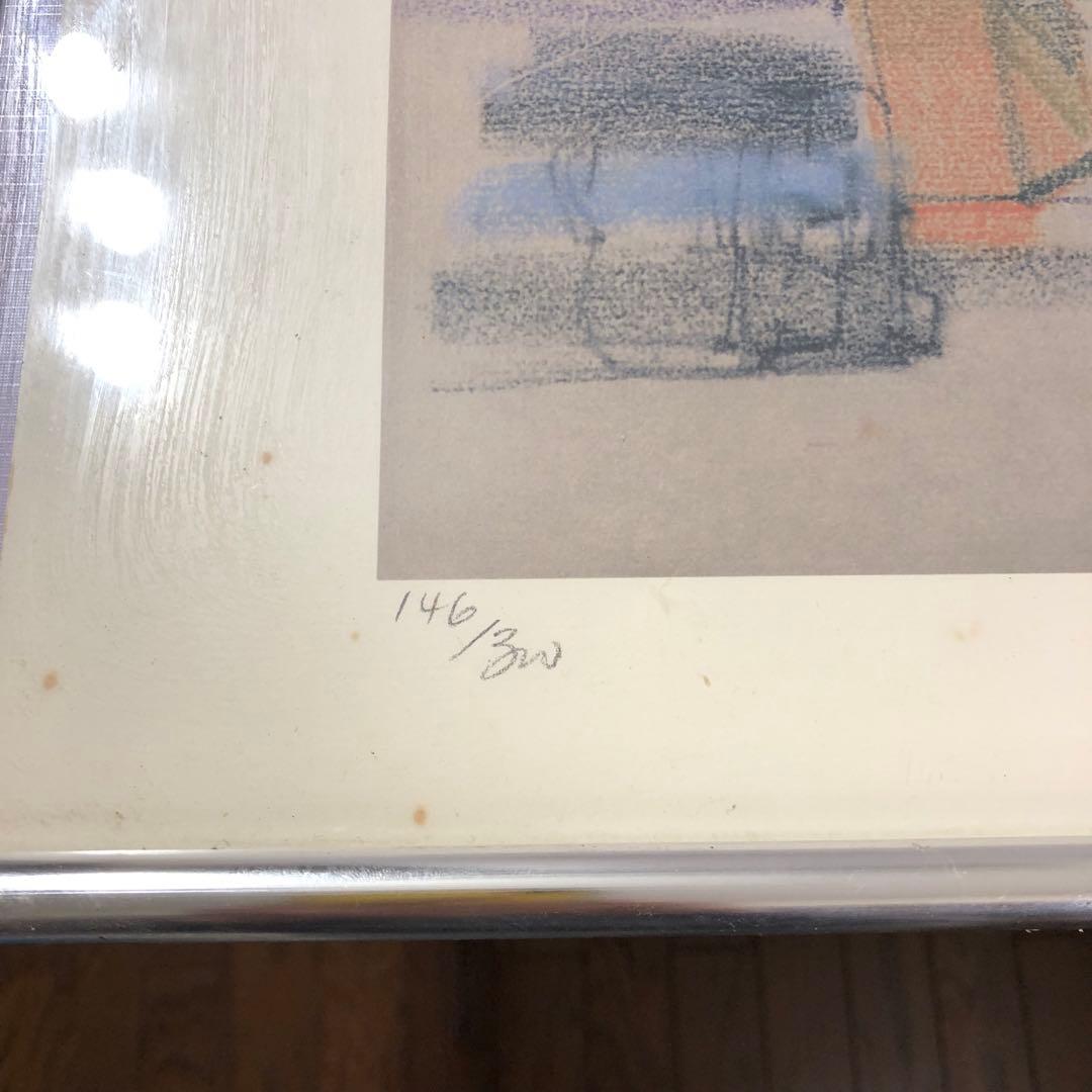 絵画 リトグラフ 限定品 146/300 アート 相撲 小錦 直筆サイン入り