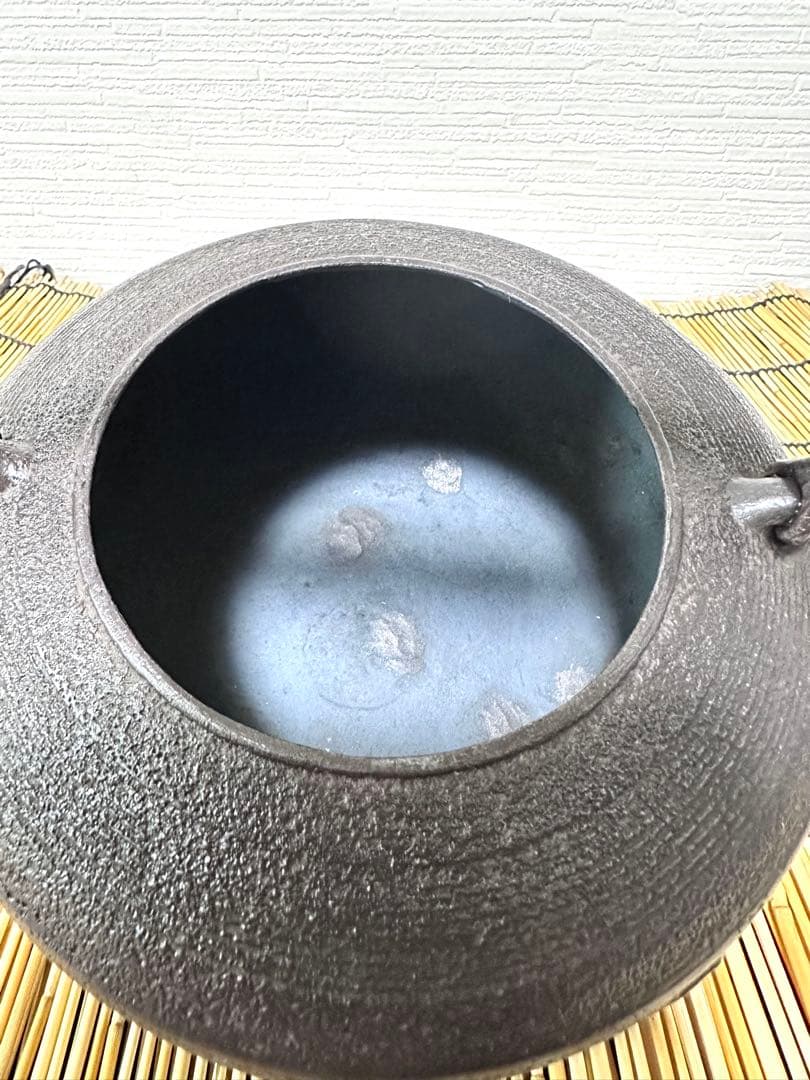 未使用、一級合格証貼付　南部渓泉　熊谷専太郎造　１５型　南部鉄瓶　南部鉄器