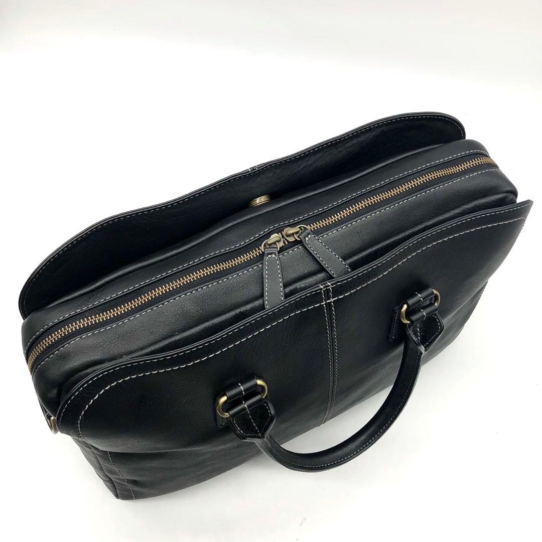 ✨美品✨土屋鞄 ビジネスバッグ 2way プロータ 3室 A4可能 防水レザー