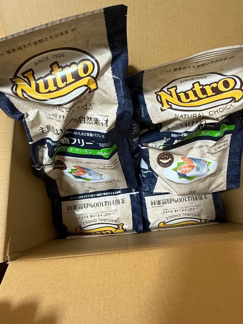 Nutro ナチュラルチョイス 成猫用 穀物フリー アダルト サーモン2kg7袋