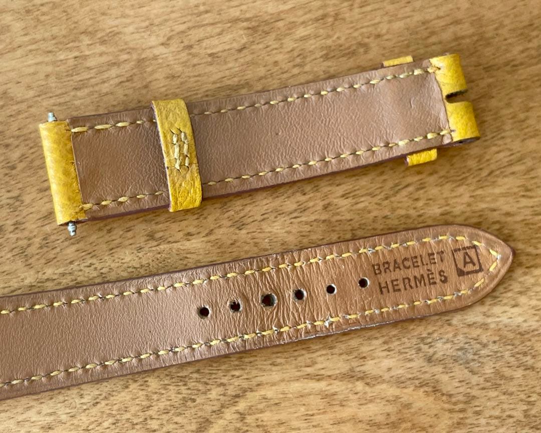 純正HERMES エルメス Hウォッチ ミニモデル 21 mm 時計 ベルト