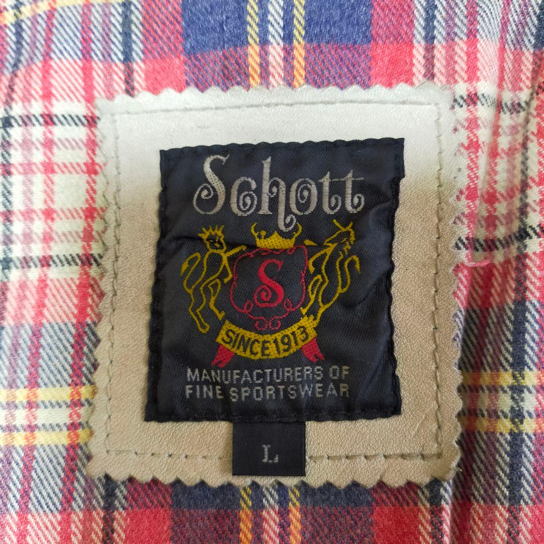 SCHOTT　L　クラッシックレーサーシングルライダースジャケット