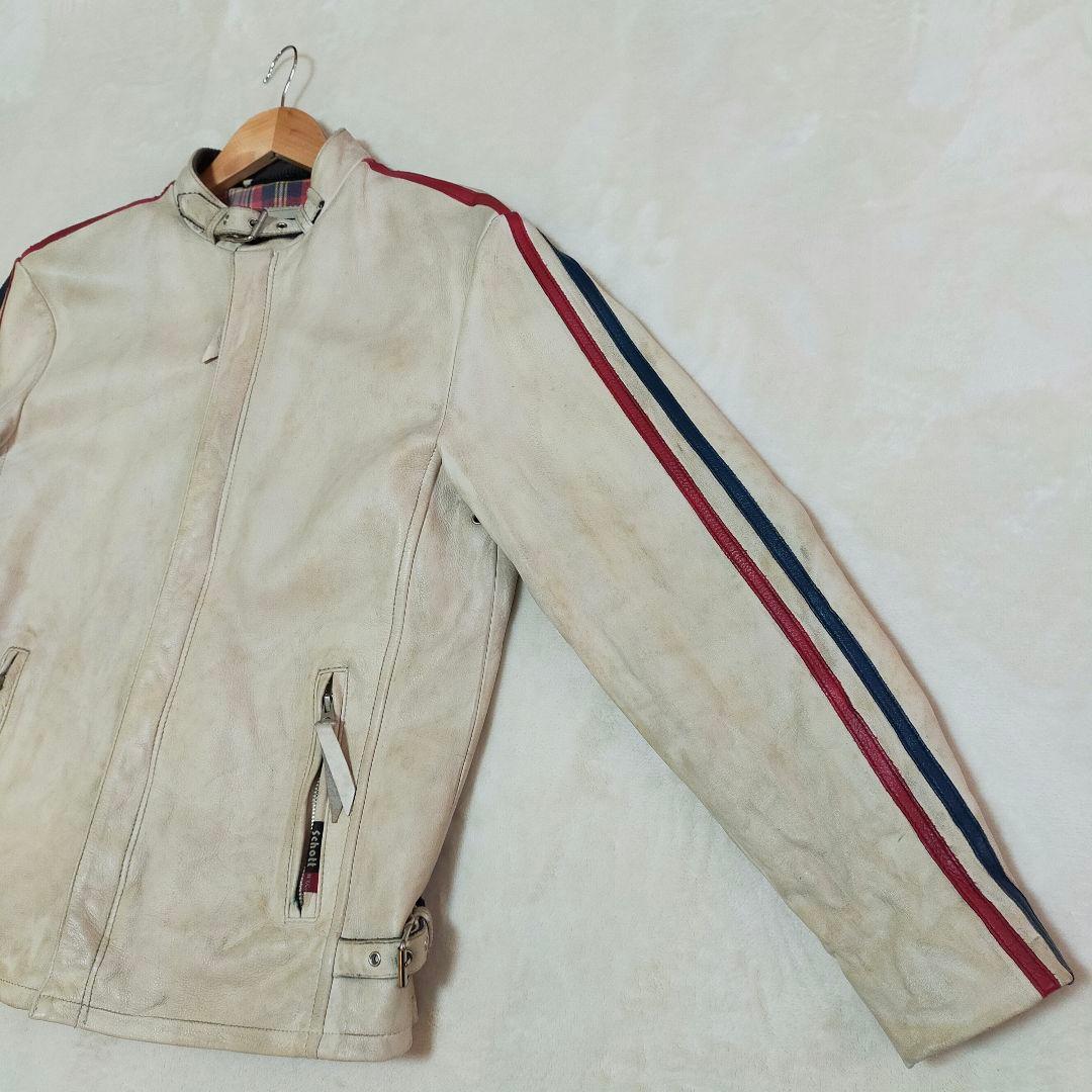 SCHOTT　L　クラッシックレーサーシングルライダースジャケット