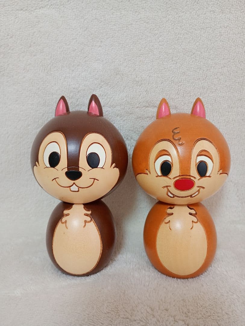 チップとデール　こけし　ディズニーストア