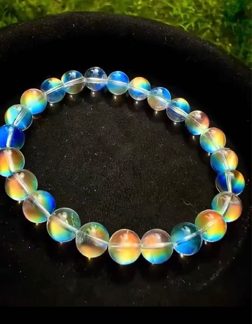 ⭐︎【極上品】天然 マダガスカル ホワイトラブラドライト ブレスレット 8mm