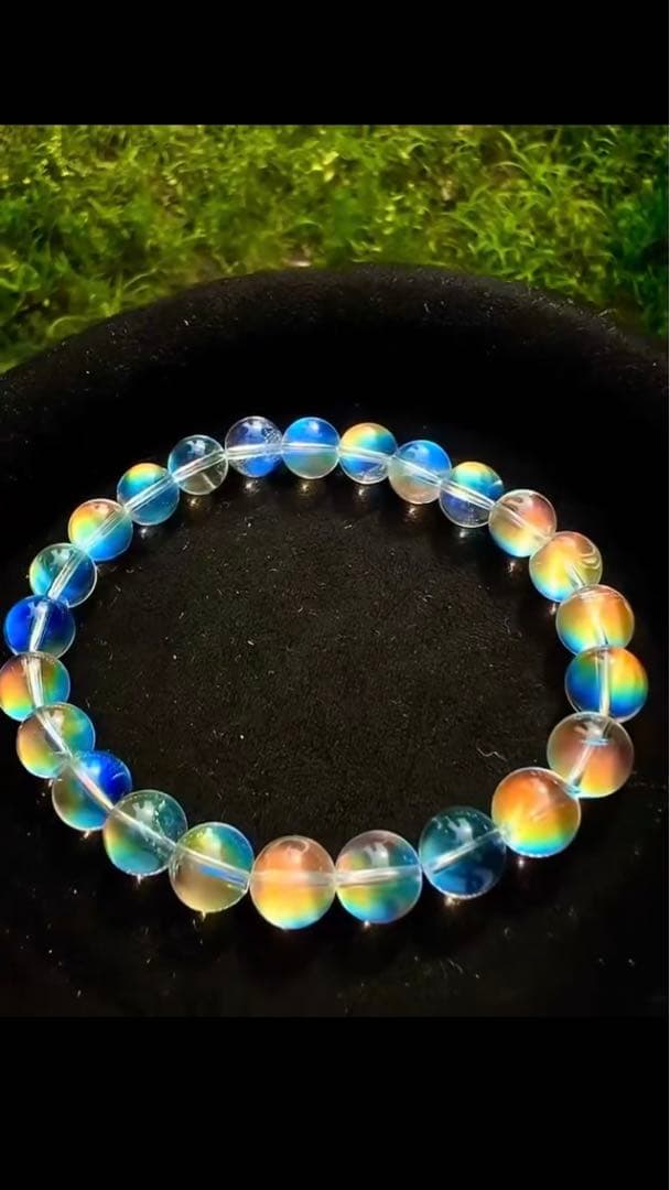 ⭐︎【極上品】天然 マダガスカル ホワイトラブラドライト ブレスレット 8mm