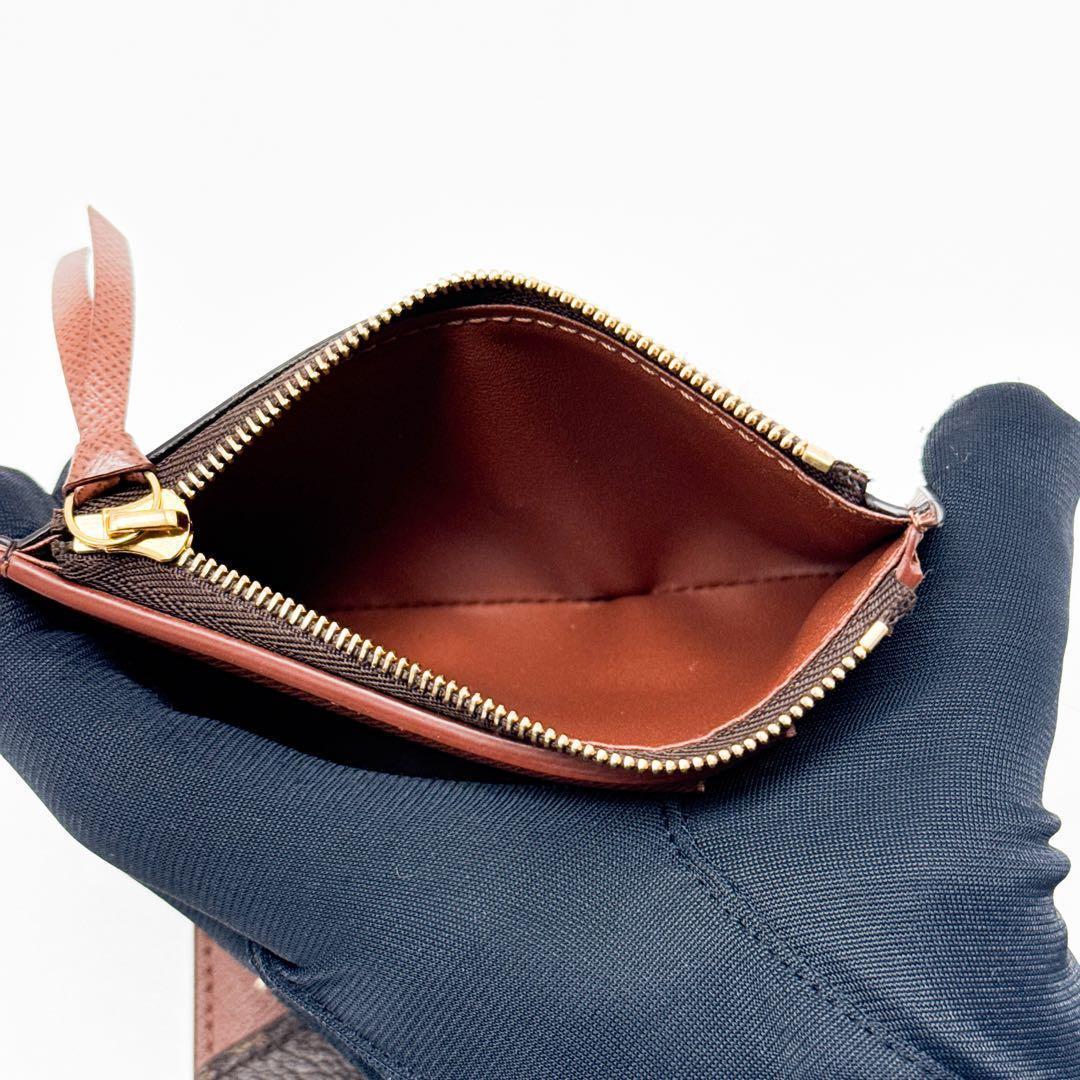 ルイヴィトン モノグラム ポルトフォイユ ヴィクトリーヌ 二つ折り 財布 茶色