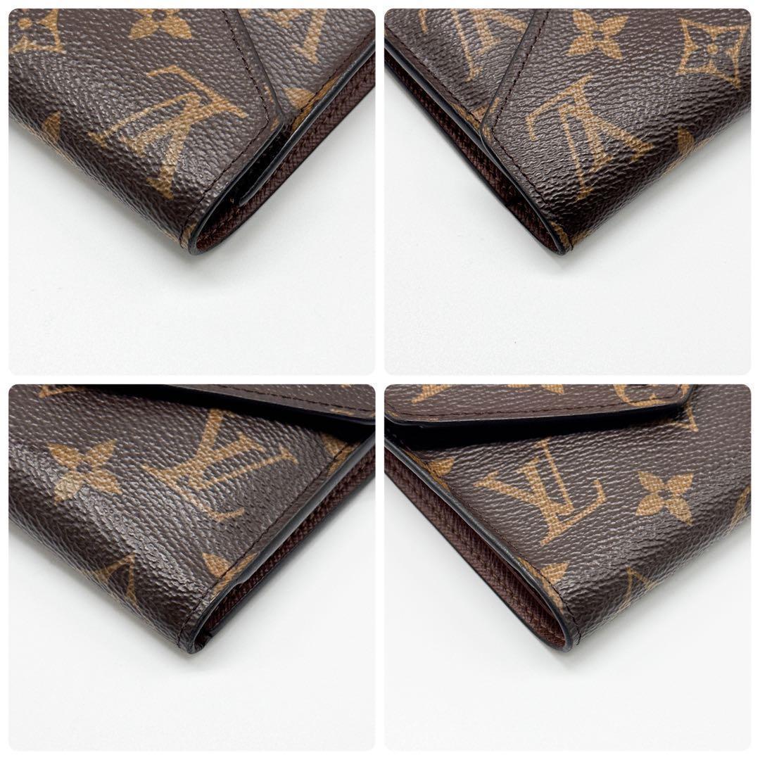 ルイヴィトン モノグラム ポルトフォイユ ヴィクトリーヌ 二つ折り 財布 茶色