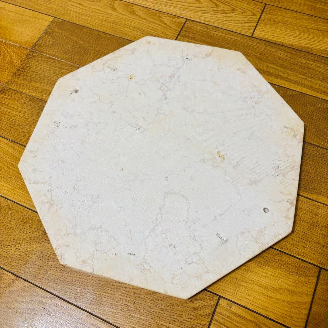 イタリア ロココ調　大理石 アンティーク　サイドテーブル＆花台　送料込み