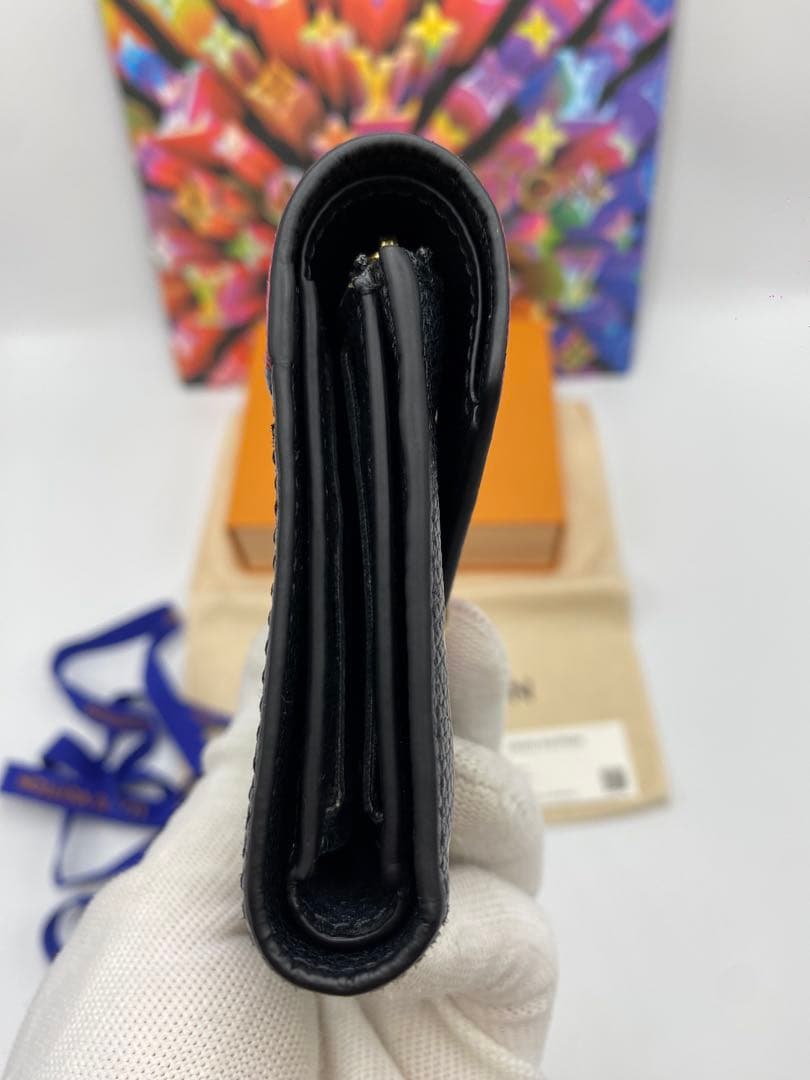 ルイヴィトン モノグラムアンプラント ポルトフォイユ・ヴィクトリーヌ 三つ折財布