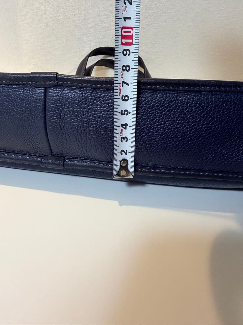 ロエベ ビジネスバッグ トレド アナグラム ロゴ A4可 レザー ネイビー