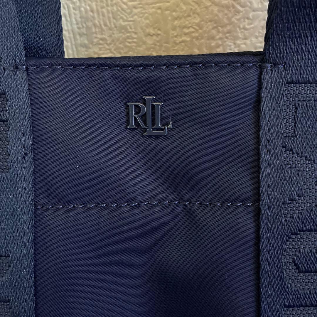 LAUREN ネイビー ショルダーバッグ