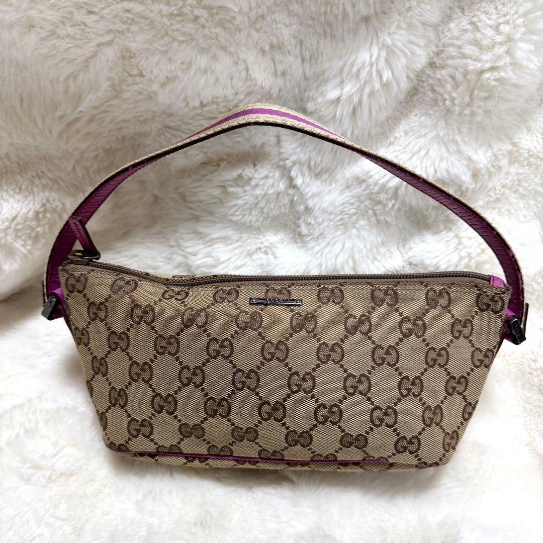 GUCCI アクセサリーポーチ　シェリーライン　GG