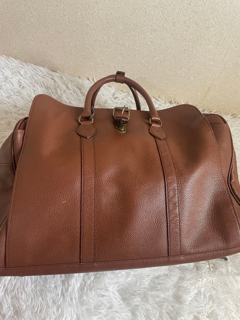 希少　森田鞄 2way 斜めがけ可 肩かけ可 ボストンバッグ ショルダー付き