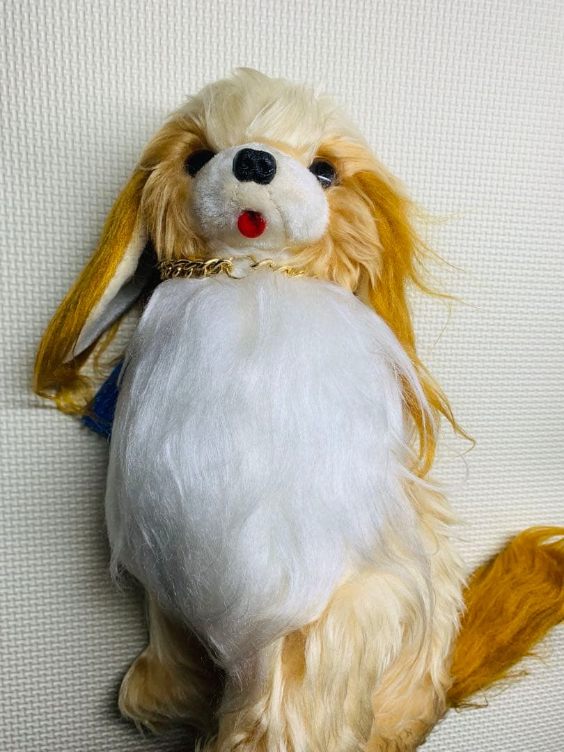 昭和レトロ　カネカロン　ぬいぐるみ　当時物　犬　いぬ　ブラシ付き　高級