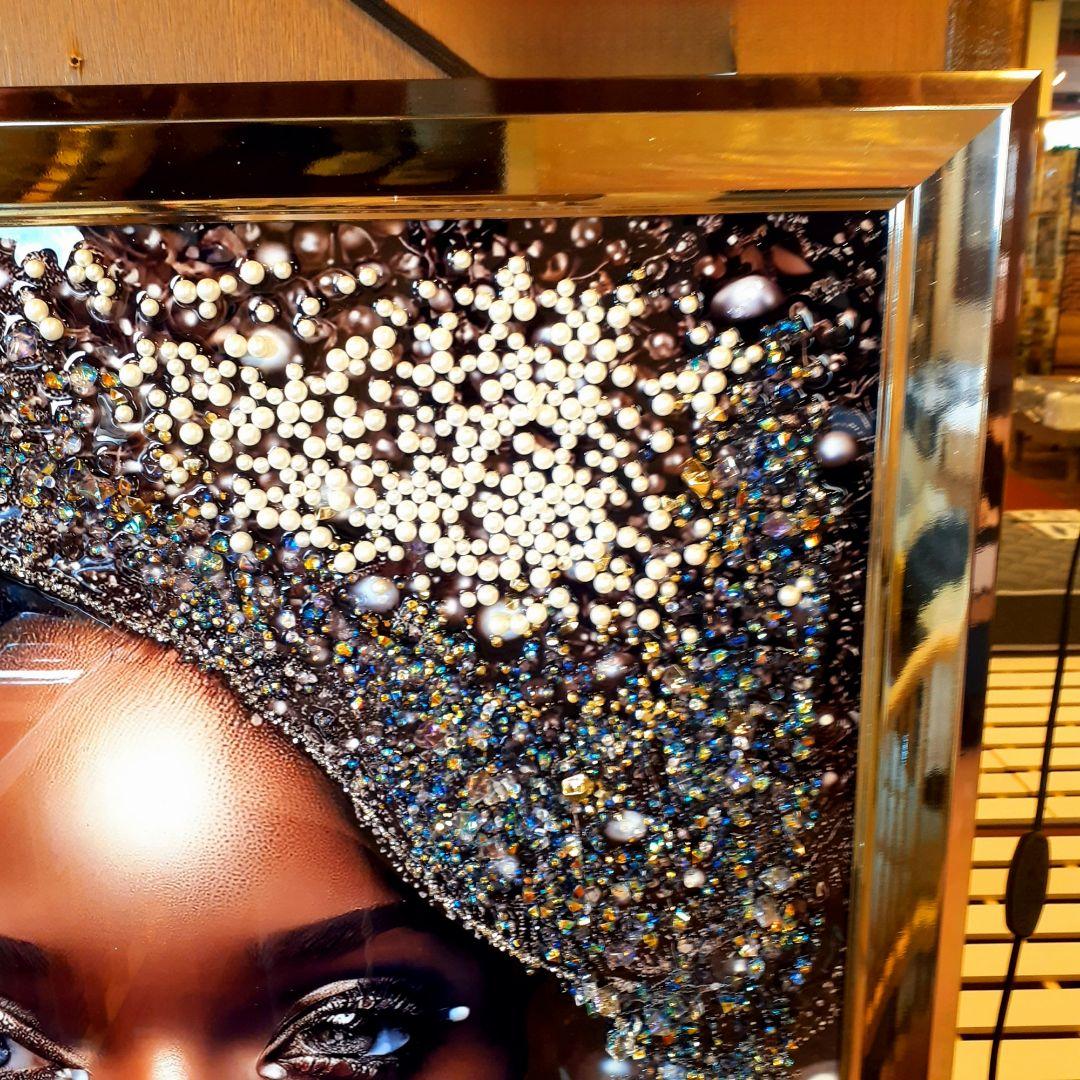 輸入雑貨　クリスタル　天然石　真珠アート　シルバー　宝石アート　パール