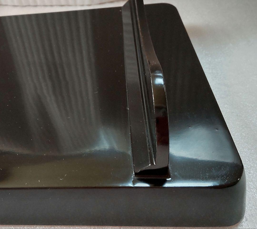 漆器　角盆銀縁