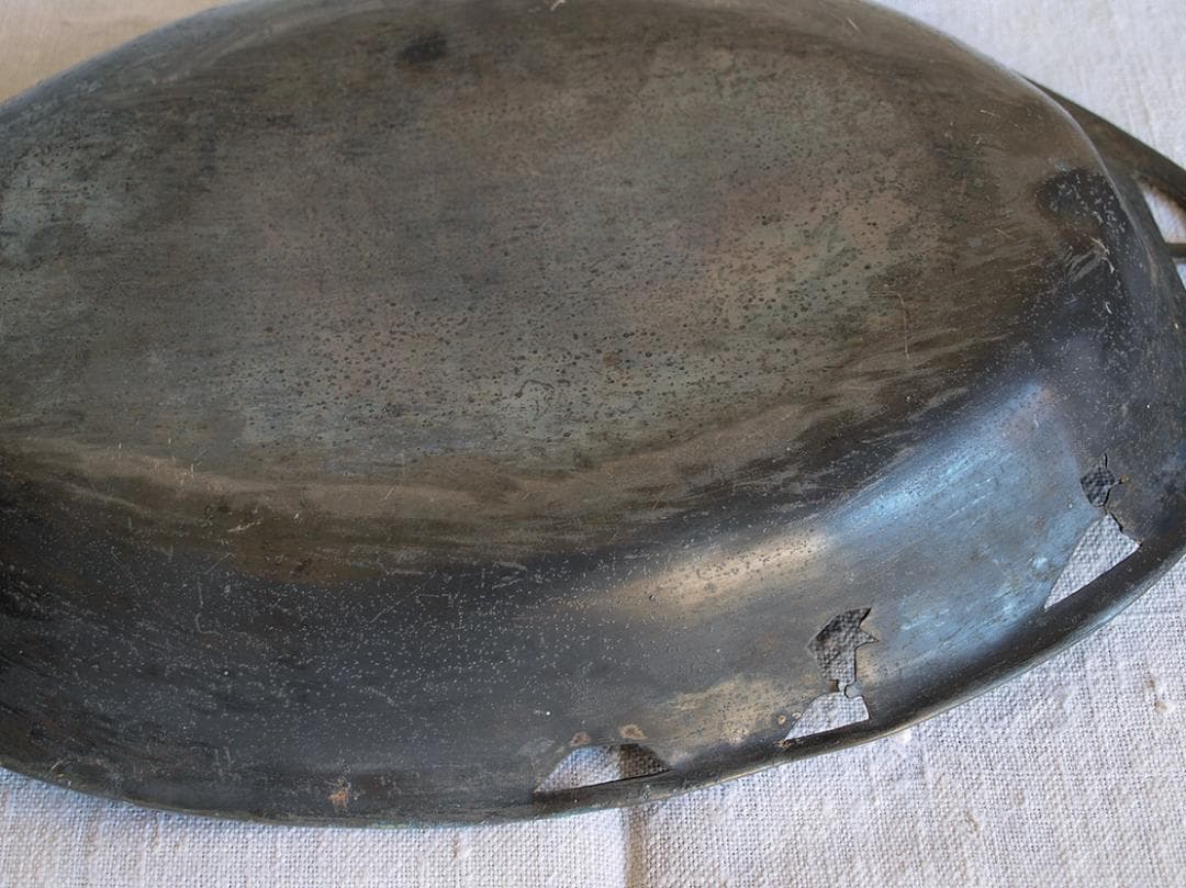 アールヌーボー トレイ 銀杏の木 錫 ピューターArt Nouveau/K050