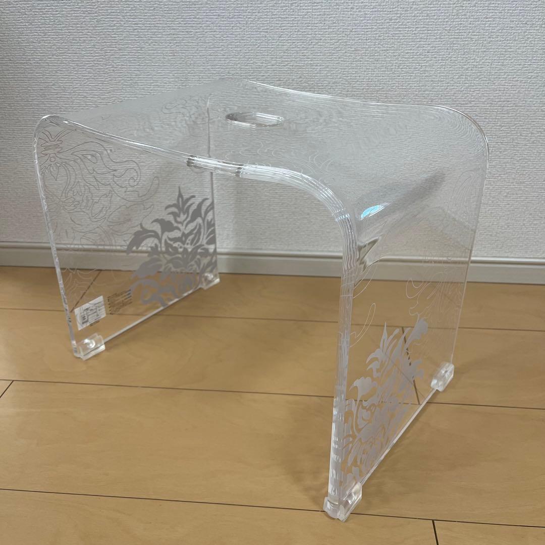 お得◎新品未使用　アクリル　高級 バスチェア　センコー　サミーラ　L クリア