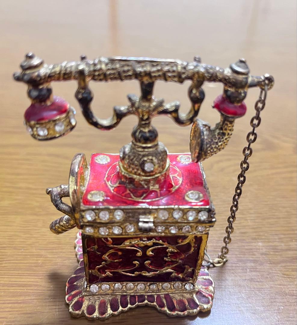 アンティーク 電話 受話器 ジュエリーボックス 小物入れ アクセサリーケース