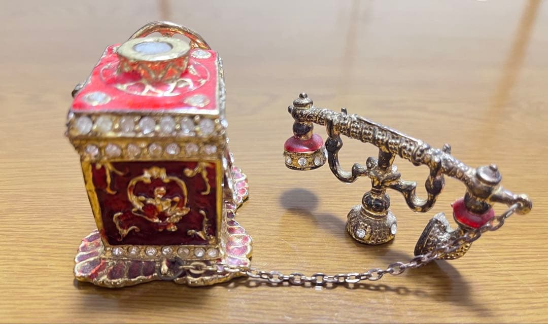 アンティーク 電話 受話器 ジュエリーボックス 小物入れ アクセサリーケース