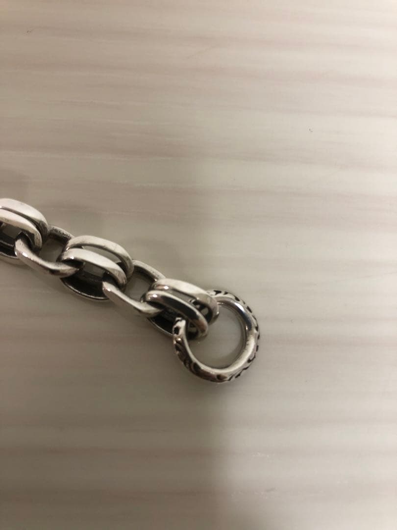 MOTO ハンドメイドチェーンブレスレットK18