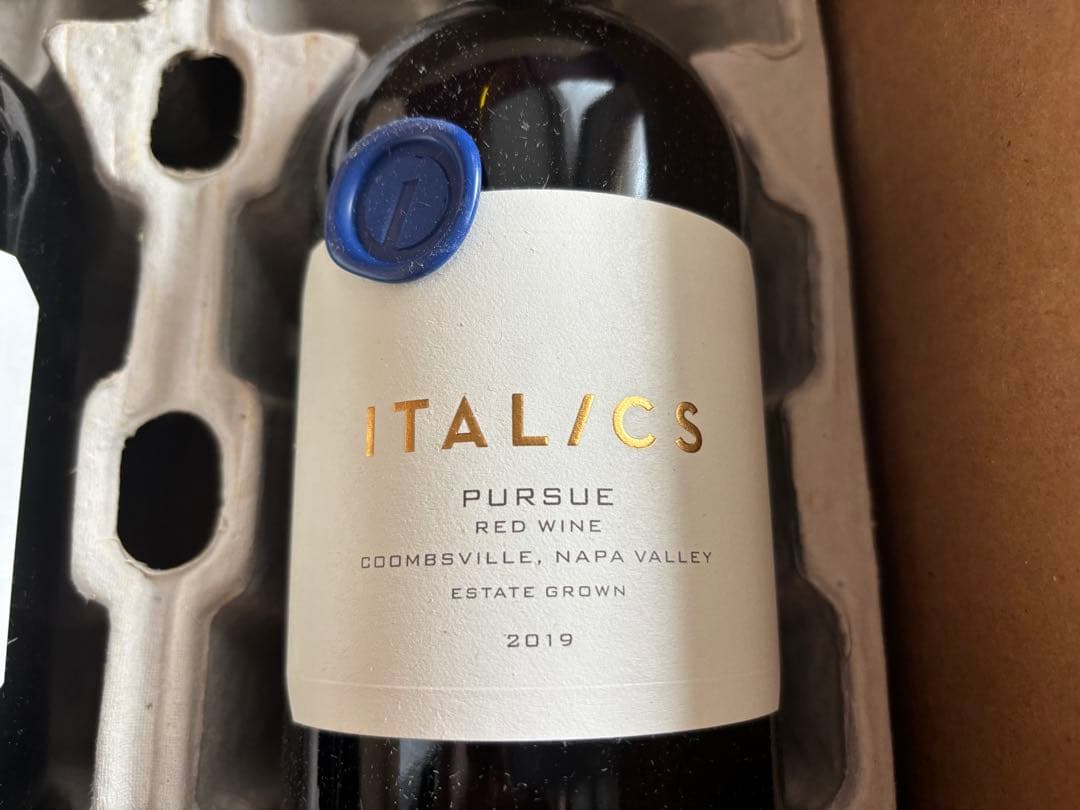 未開封 italics Pursue 2019 赤ワインNapa Valley