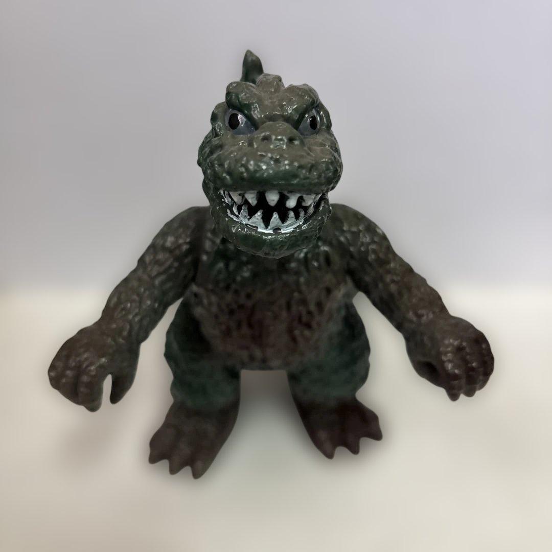 ゴジラ ソフビ ポピー キングザウルスシリーズ 足型 当時物 美品 フィギュア