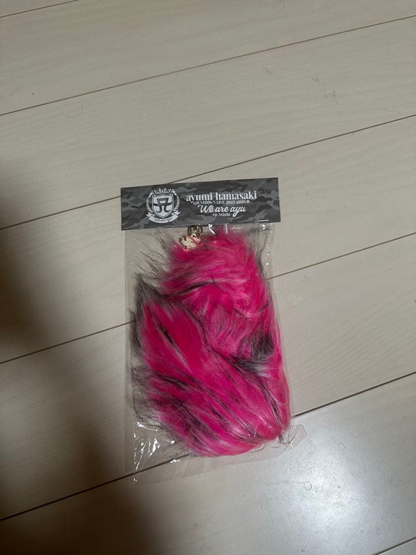 【新品】浜崎あゆみグッズテールチャーム（ピンク）しっぽ