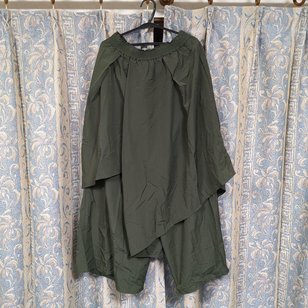 定価27,500円 LANVIN ランバンオンブルー ティアードキュロットパンツ