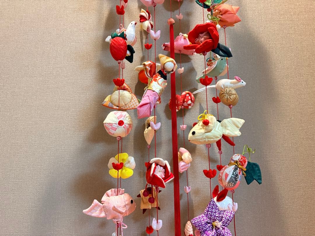 R・オーダー追加分作成中。豪華つるし雛No.177・ひな祭り・桃の節句