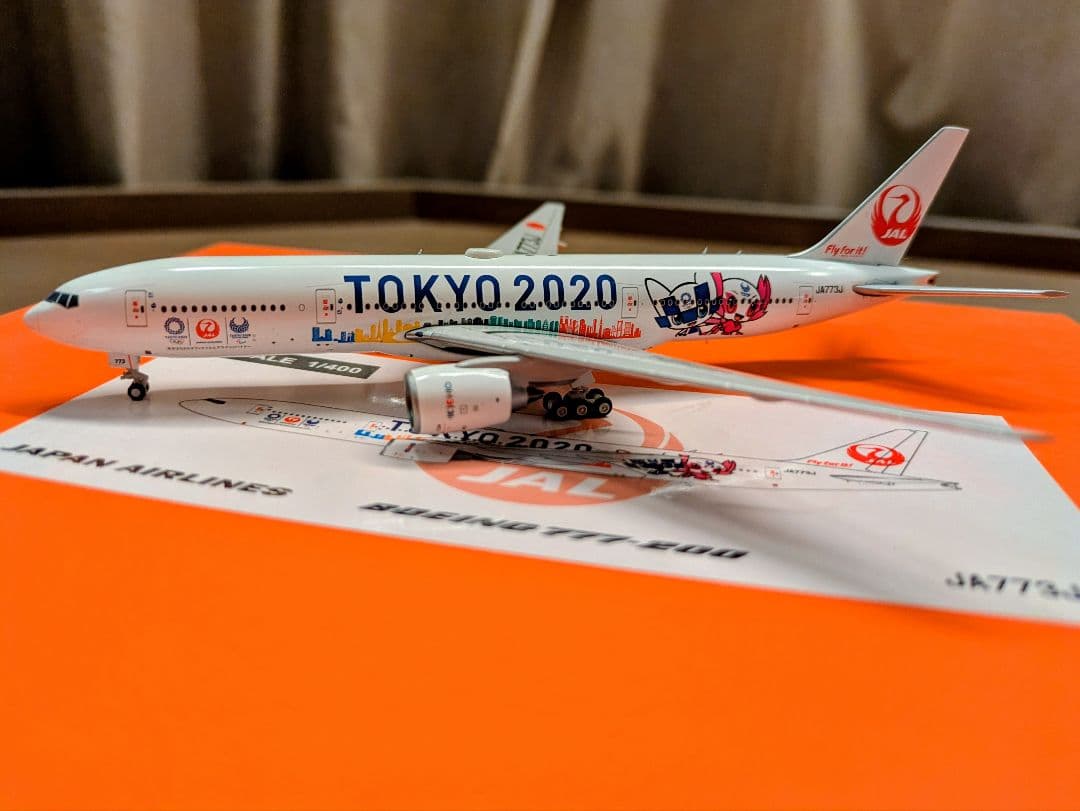 【新品】JAL B777-200 TOKYO 2020 1/400 JA773J