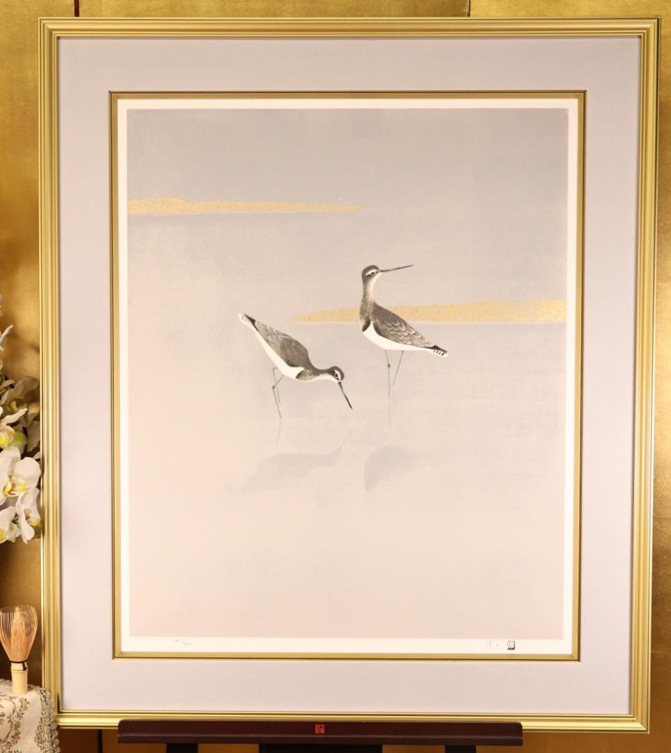 【真作】 BK290　上村淳之 「 汀（みぎわ） 」 183/200　リトグラフ