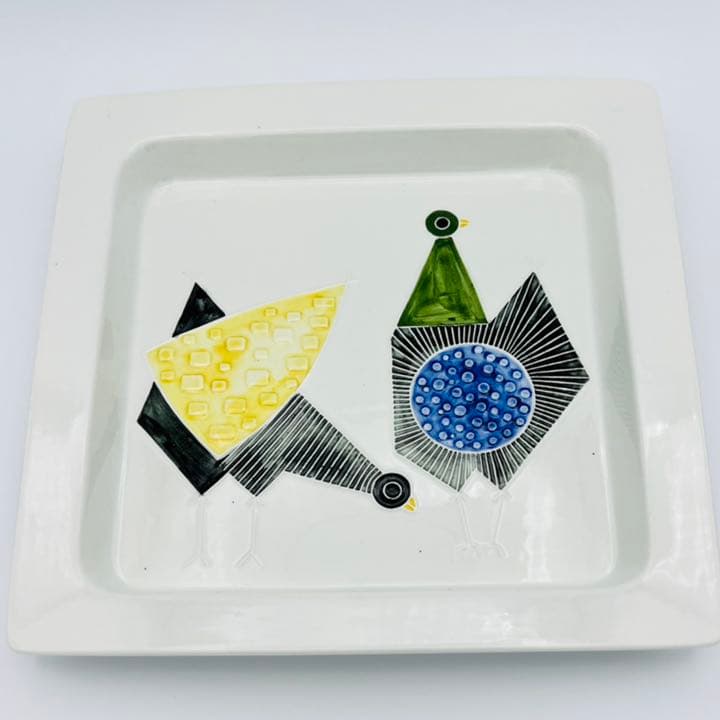 Sylvia Leuchovius 鳥がモチーフの陶版　北欧　ビンテージ