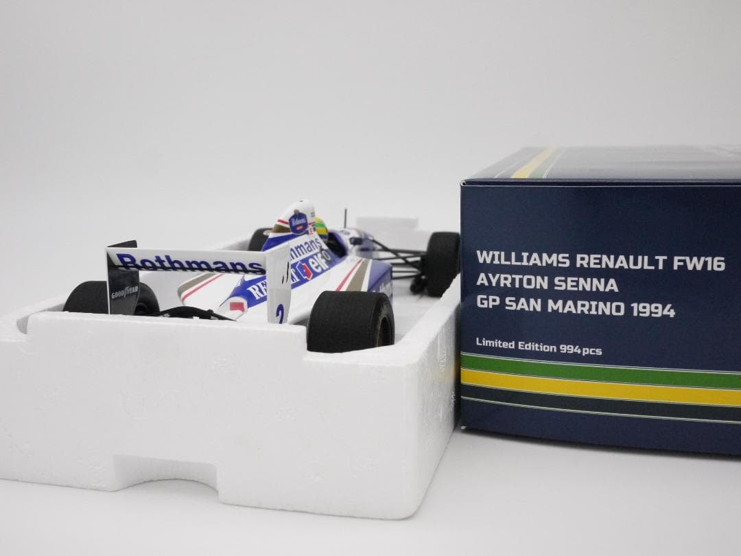 kuusプロフィ重要1/18 ウィリアムズ FW16 ウェザリング セナ