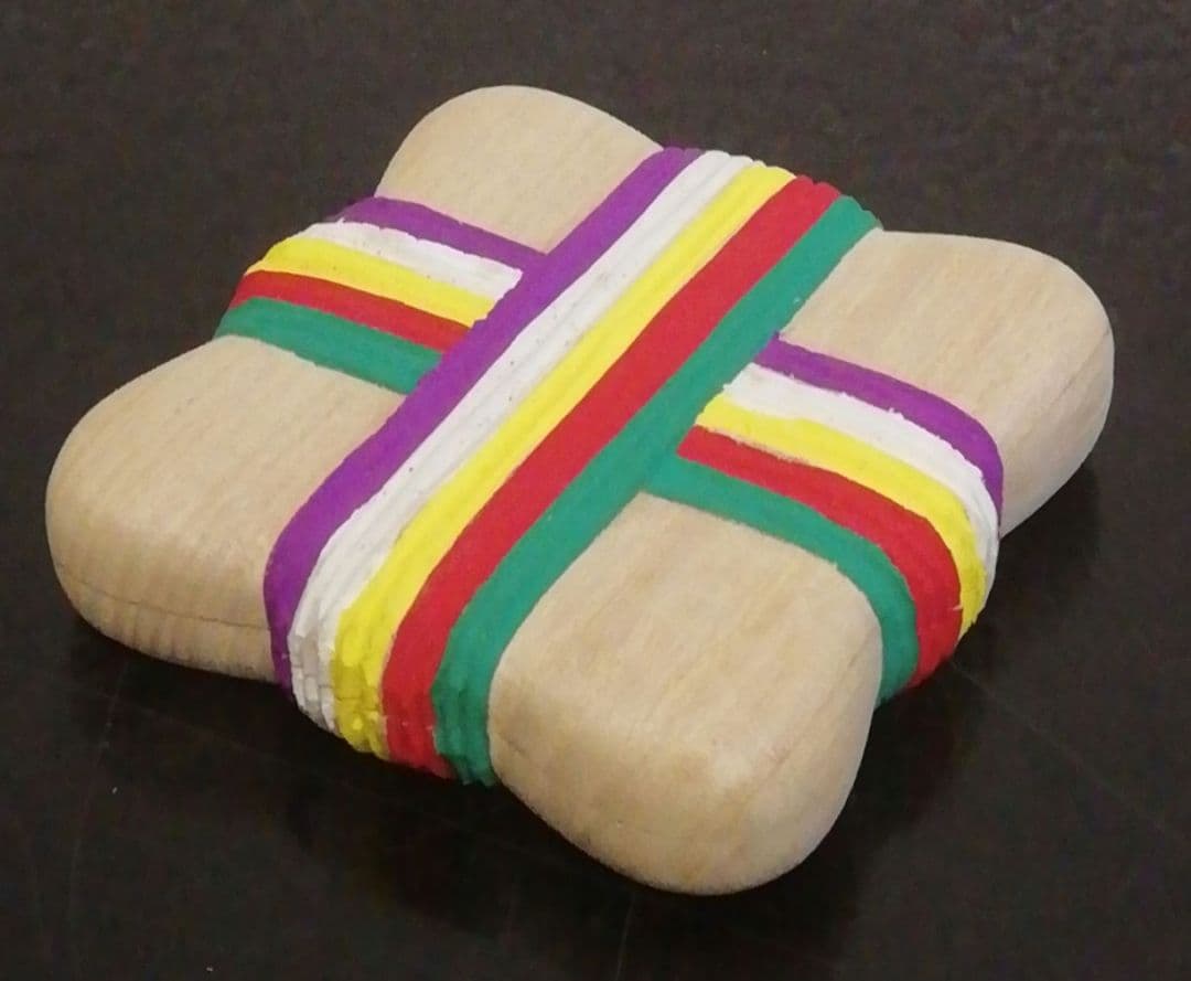 尋牛斎書付　芦流作　桐木地　糸巻　香合　共箱　茶道具