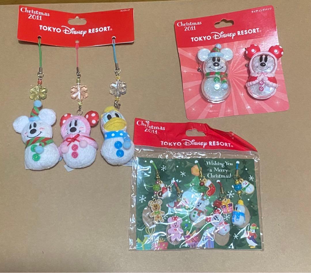【未開封】2011年式ディズニークリスマス ストラップセット