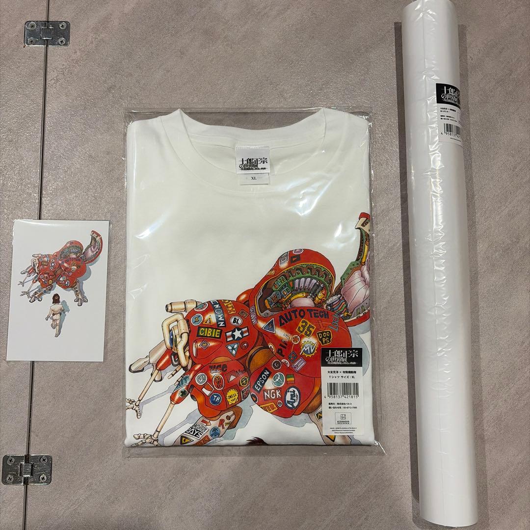 XL新品未開封　士郎正宗の世界展 攻殻機動隊3セットＴシャツポスターポストカード