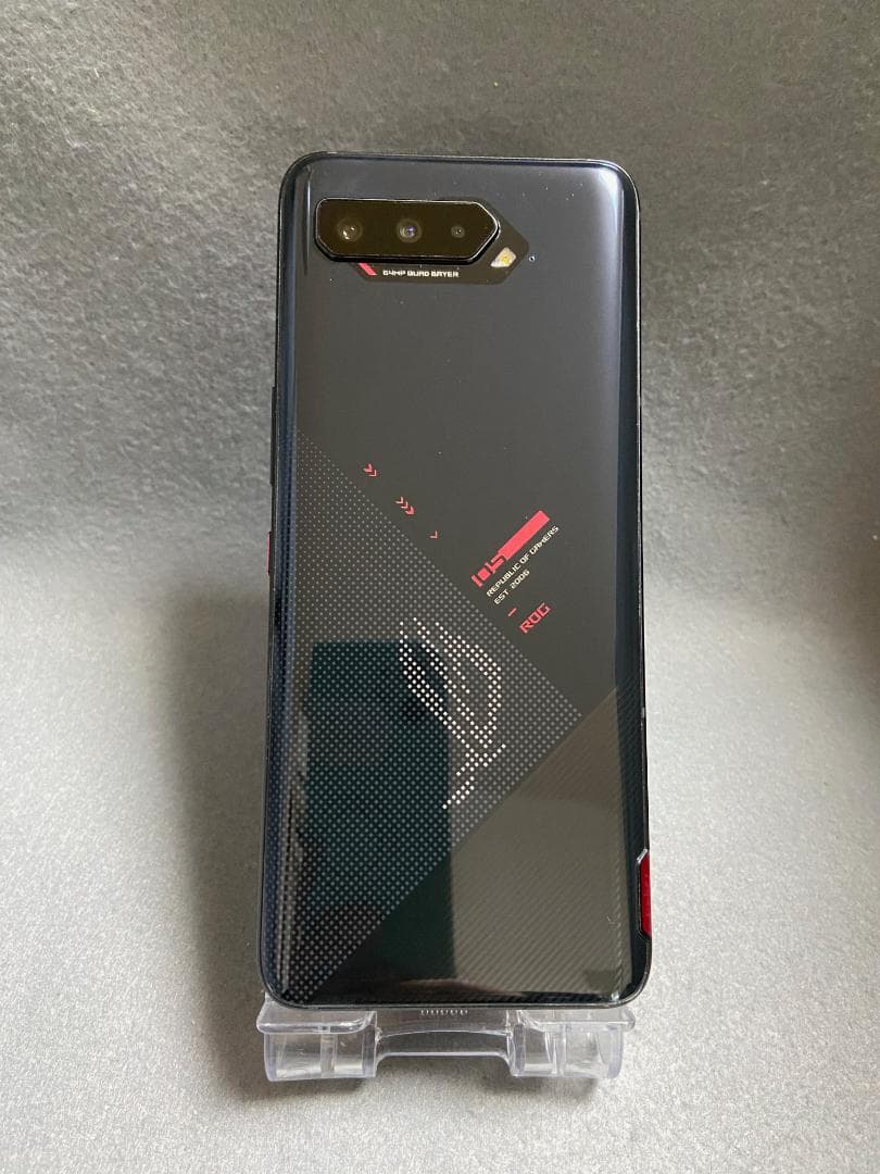 美品 SIMフリー ASUS ROG Phone 5 256GB ブラック色