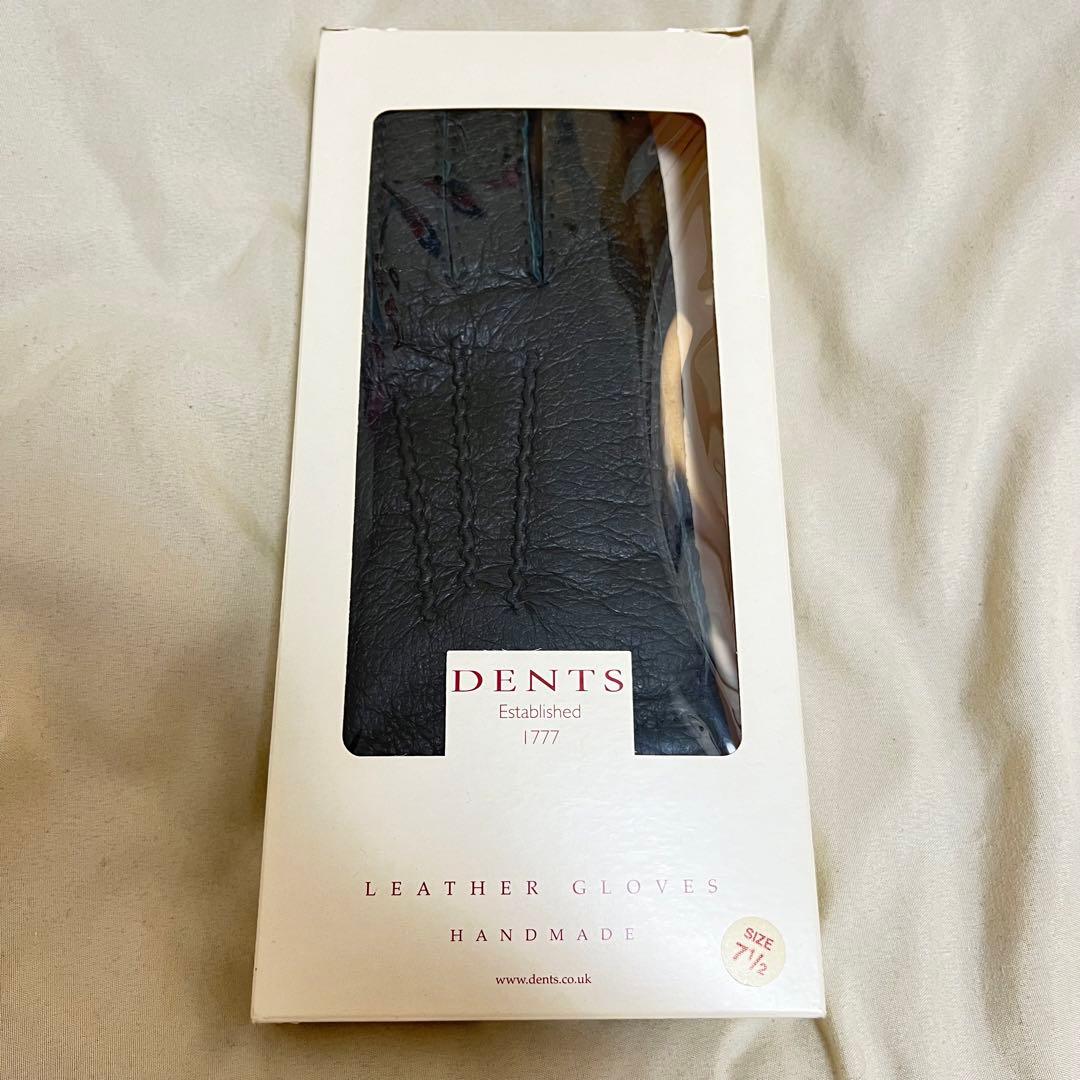 DENTS デンツ ペッカリーレザー カシミヤ グローブ 手袋 15-1564