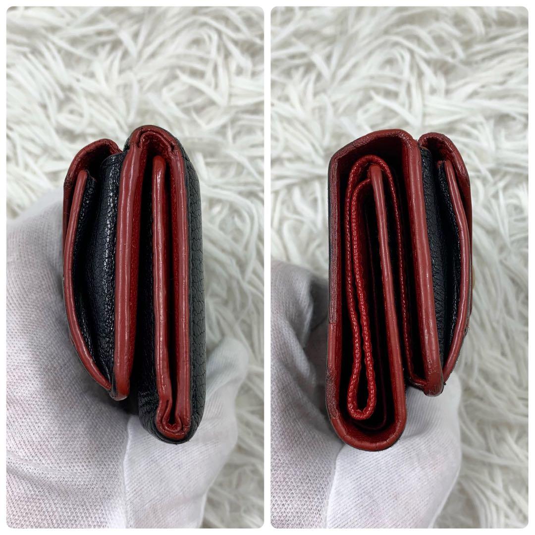 【✨美品✨】ミュウミュウ 三つ折り財布 マドラス ラブレター ブラック